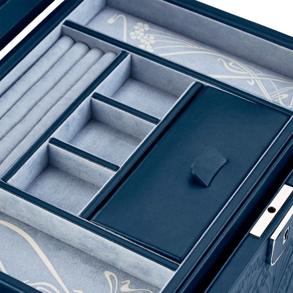 WOLF x Liberty Large Jewellery Box - Navy