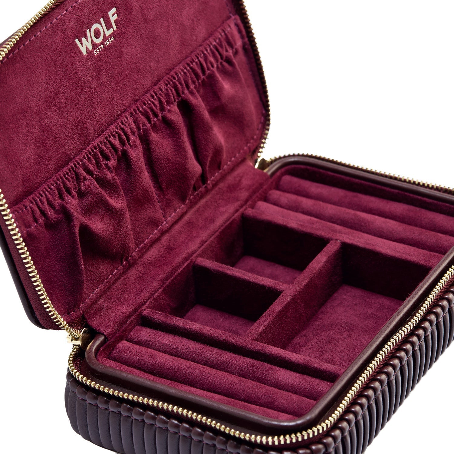 Wolf Bella Travel Zip Case Bordeaux