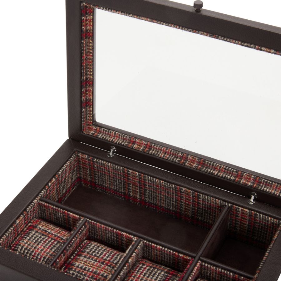 Wolf x WM Brown 4 Piece Watch Accessory Box