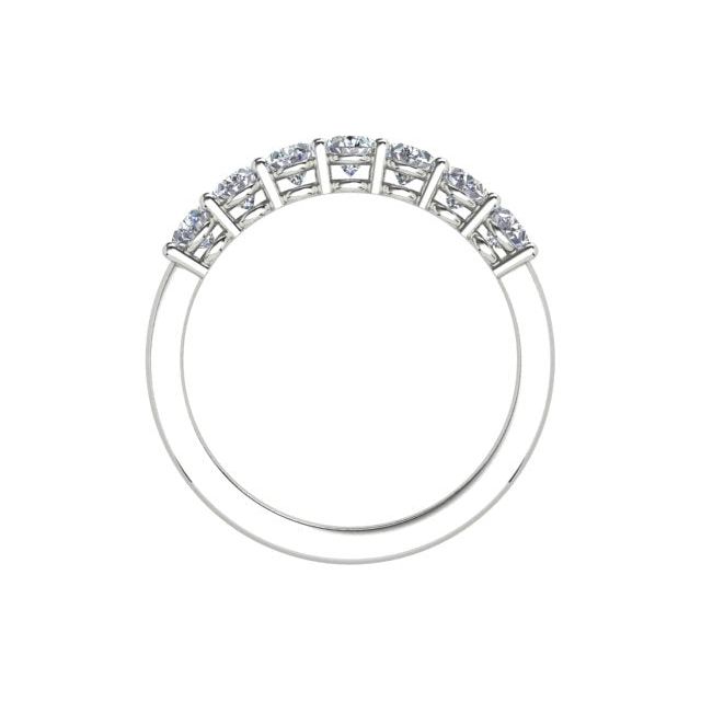 18ct White Gold 1.01ct Oval Diamond Anniversary Ring