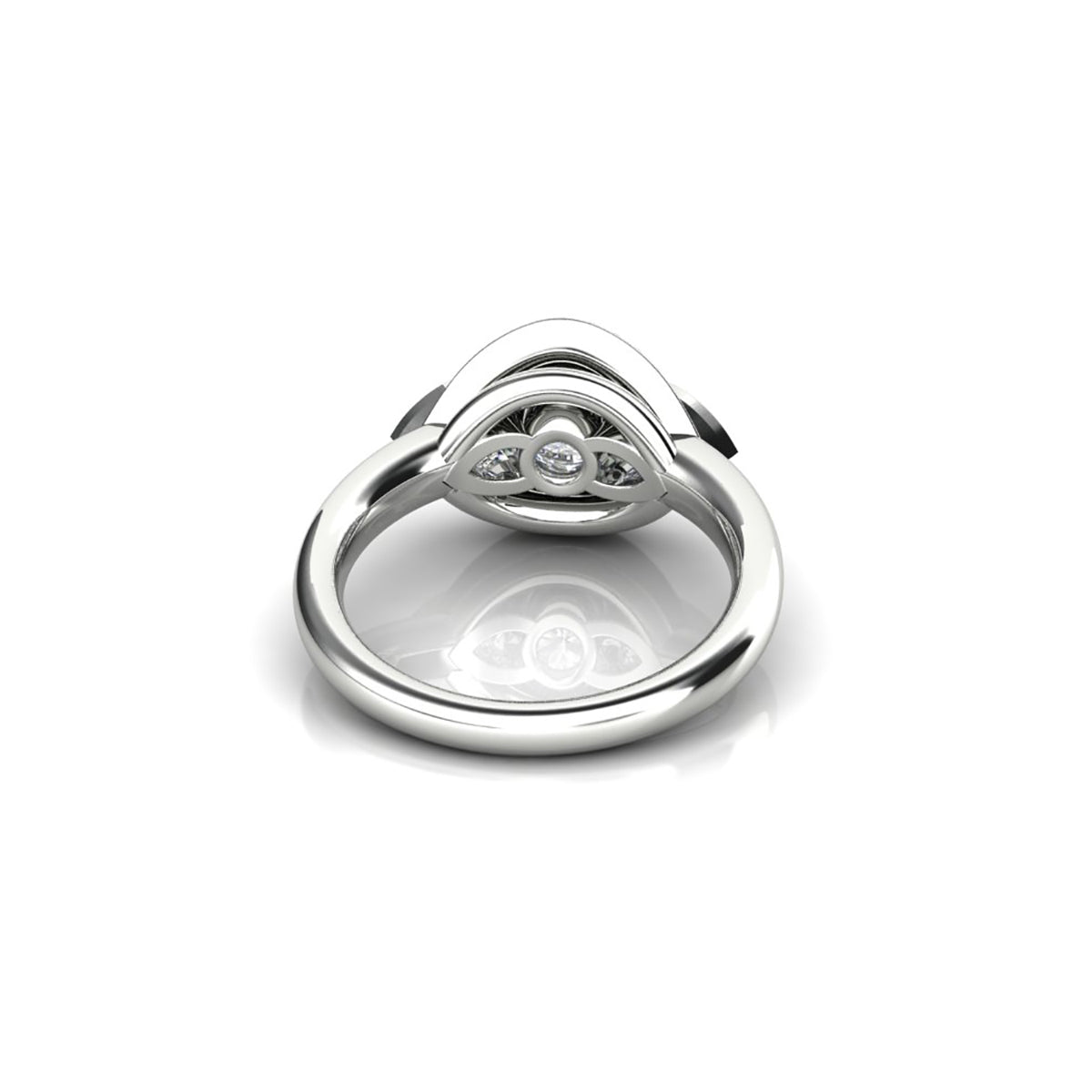 18ct White Gold Diamond Engagement Ring