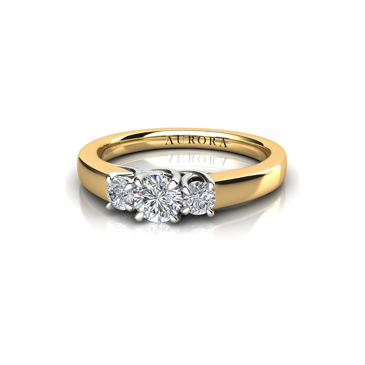 18ct Yellow Gold Diamond Engagement Ring