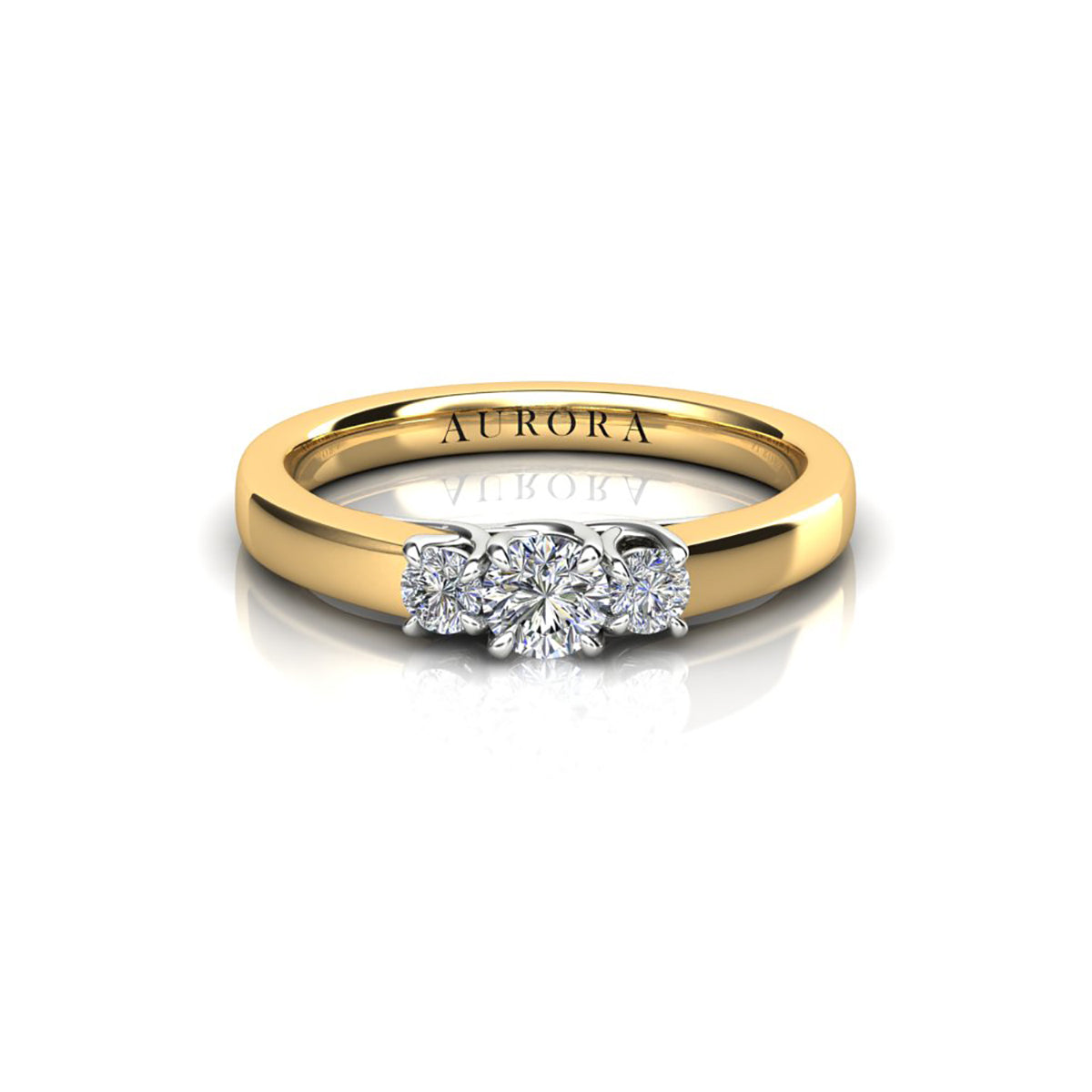 18ct Yellow Gold Diamond Engagement Ring