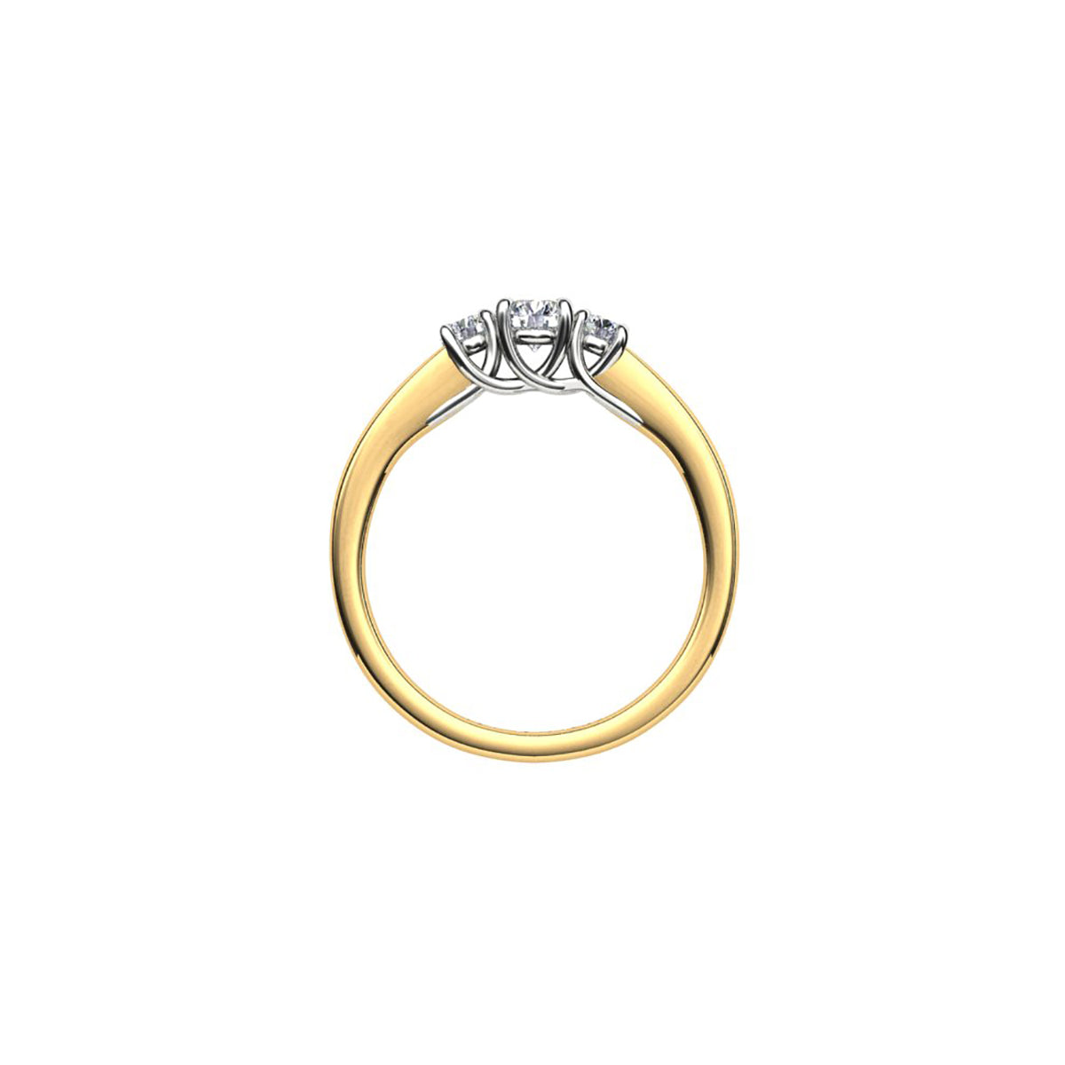 18ct Yellow Gold Diamond Engagement Ring