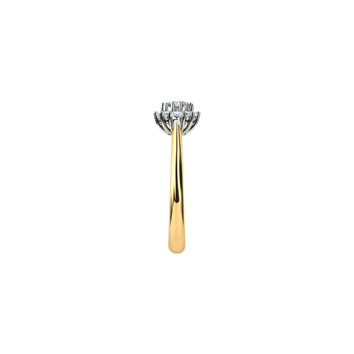 18ct Yellow Gold Diamond Engagement Ring