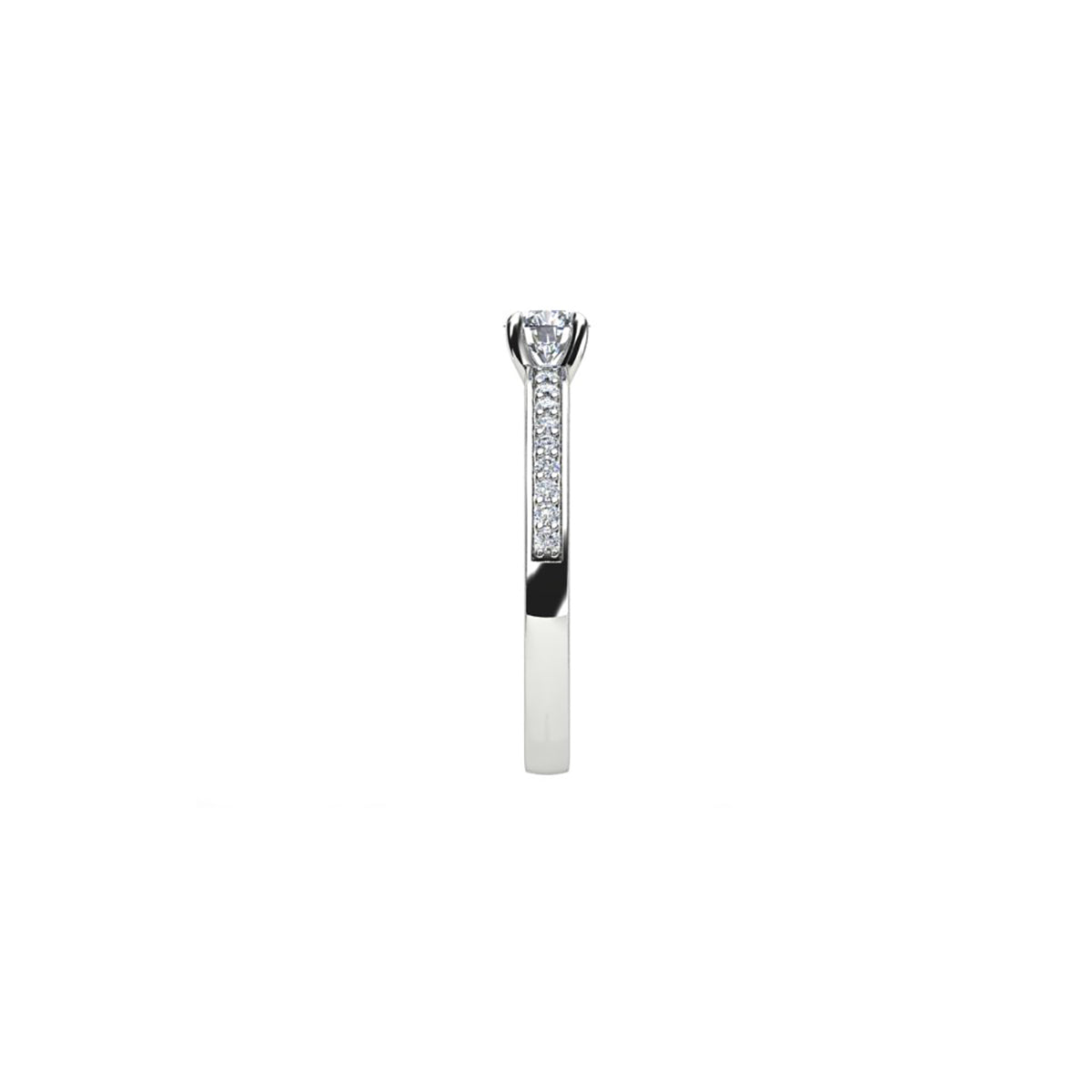 18ct White Gold Diamond Solitaire Engagement Ring