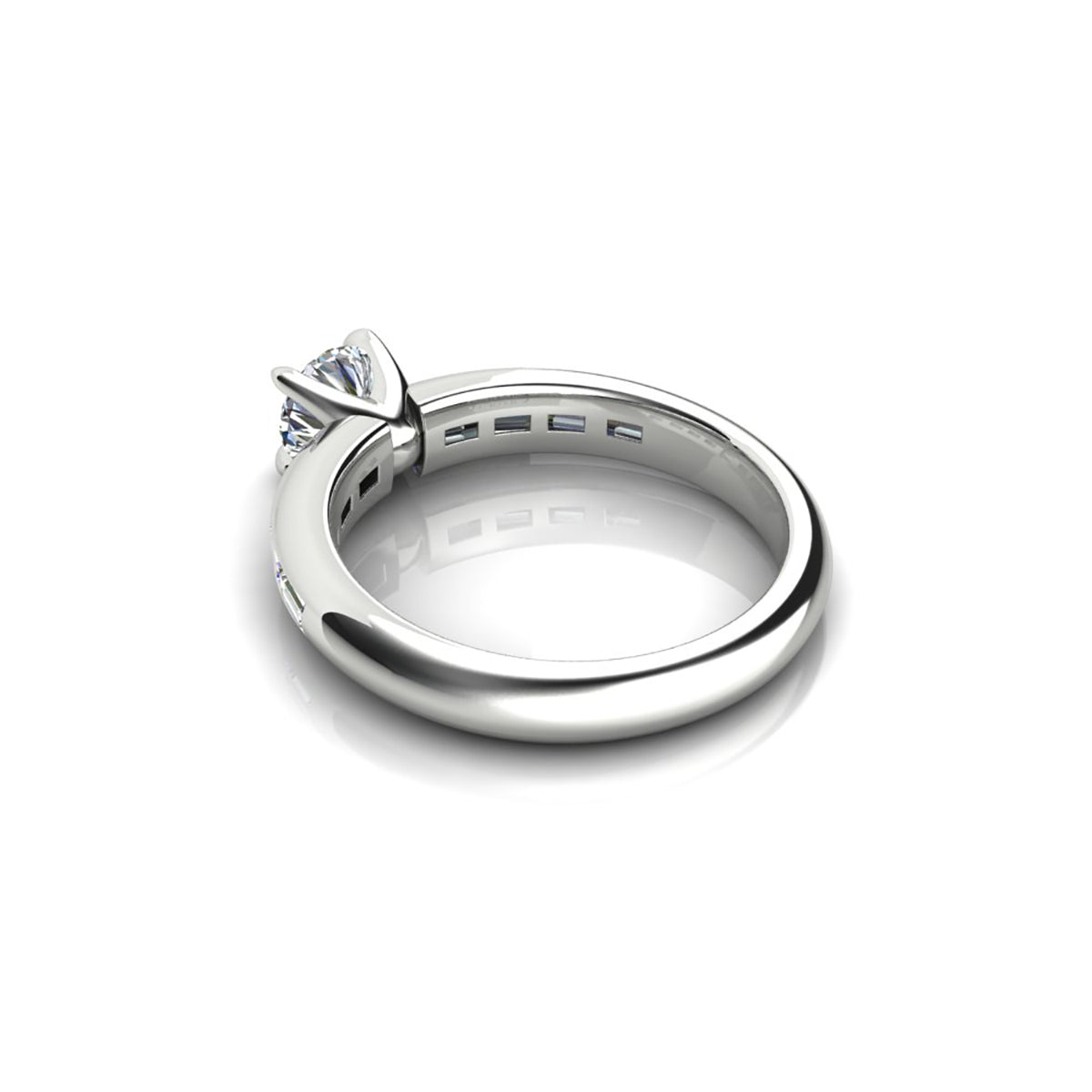 18ct White Gold Diamond Engagement Ring