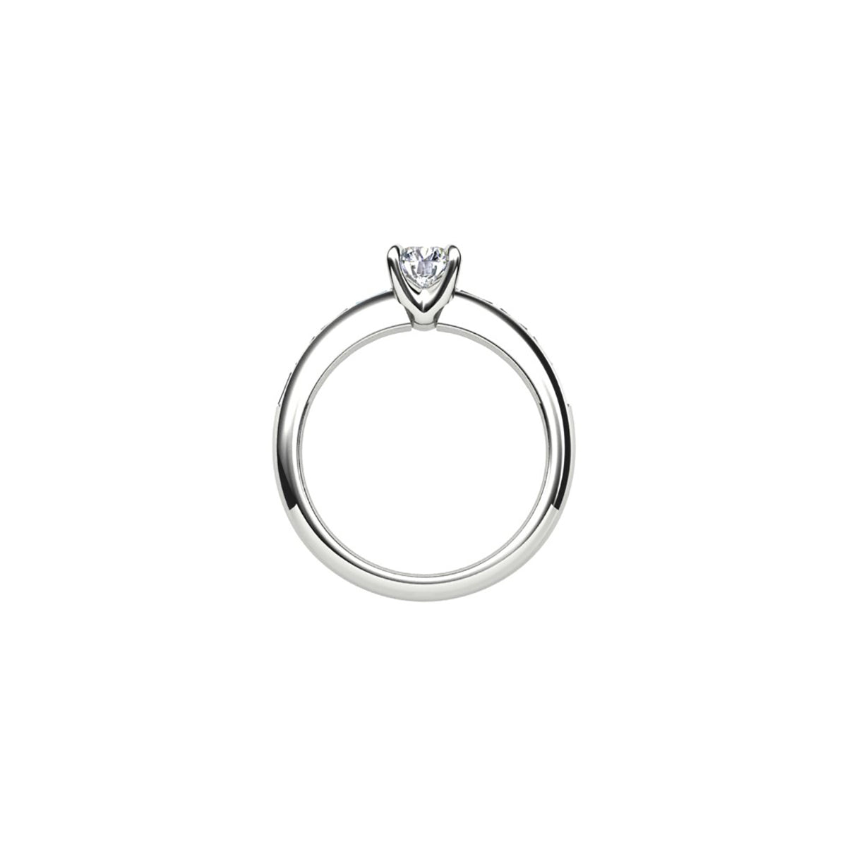 18ct White Gold Diamond Engagement Ring