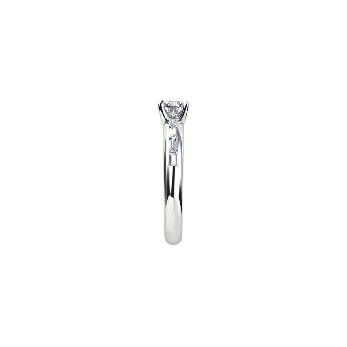 18ct White Gold Diamond Engagement Ring