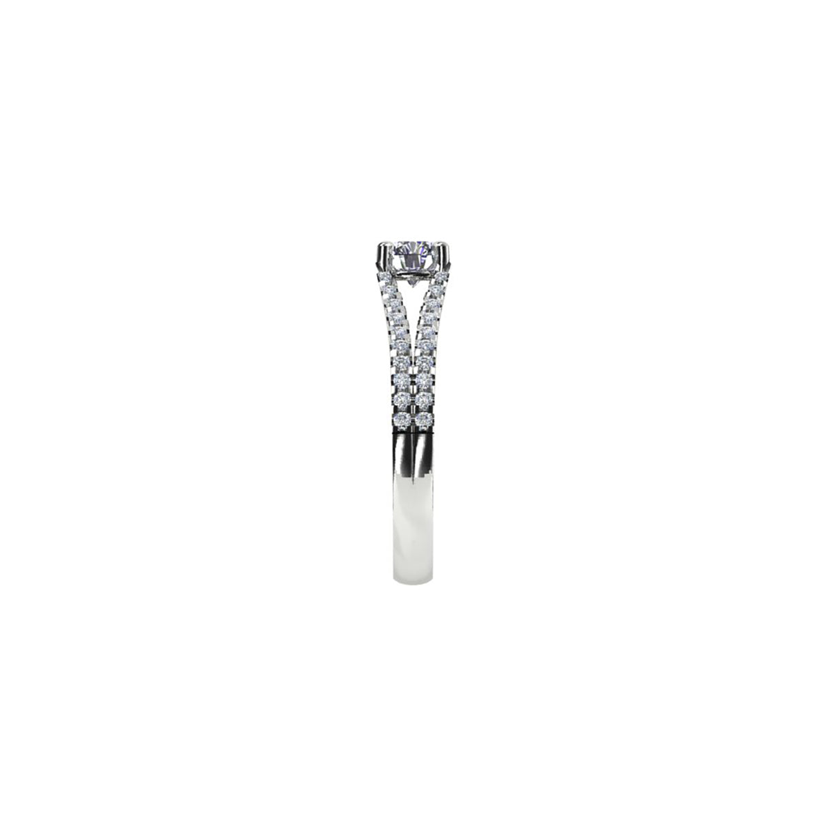 18ct White Gold Diamond Solitaire Engagement Ring