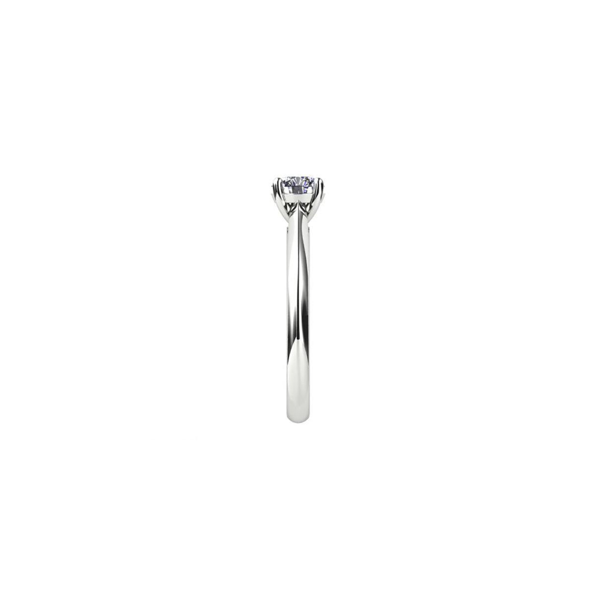18ct White Gold Diamond Solitaire Engagement Ring