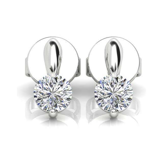 18ct White Gold 0.50ct Diamond Set Stud Earrings