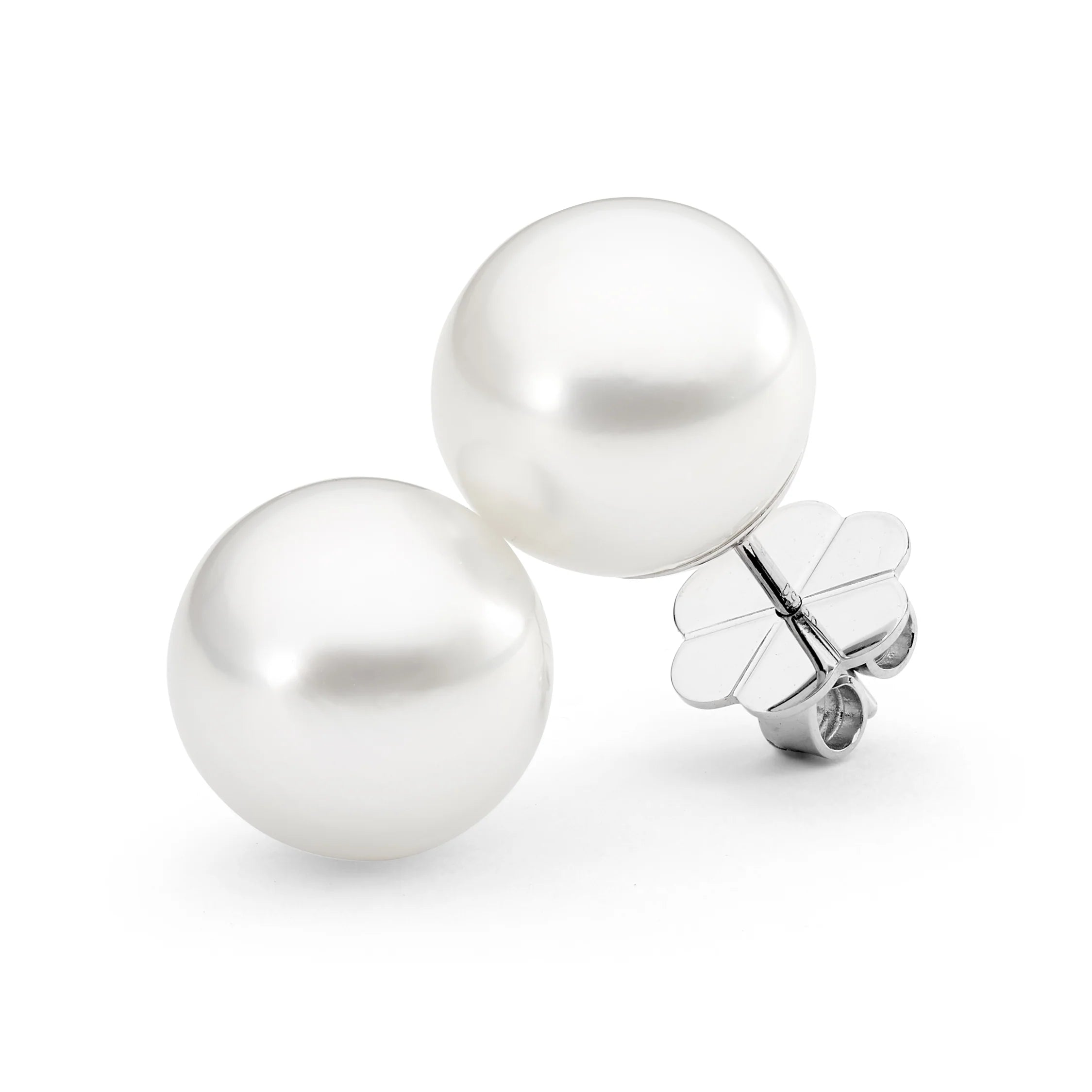 AUTORE 18ct White Gold Stud Earrings