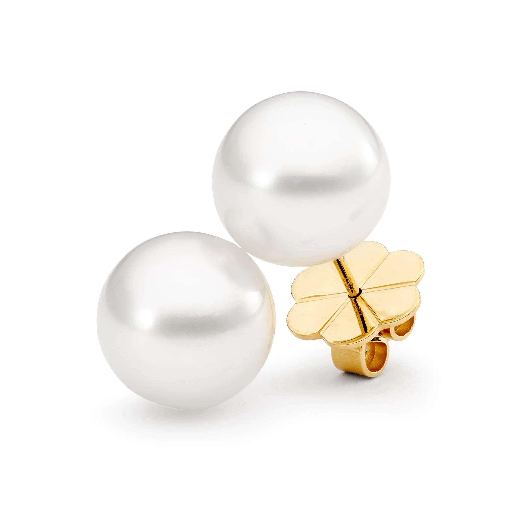AUTORE 18ct Yellow Gold Stud Earrings