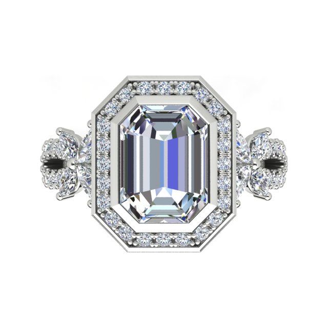 18ct White Gold 1.98ct Diamond Engagement Ring