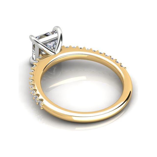 18ct Yellow Gold & Platinum 1.75ct 4-Claw Diamond Engagement Ring