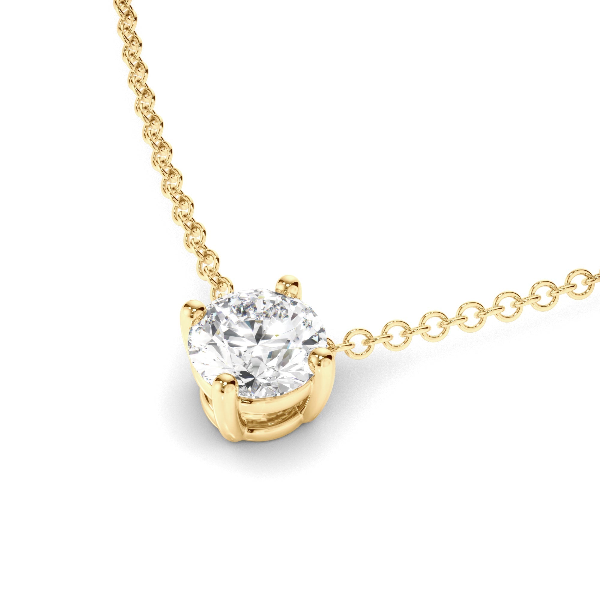 Round Brilliant Cut Diamond Necklet