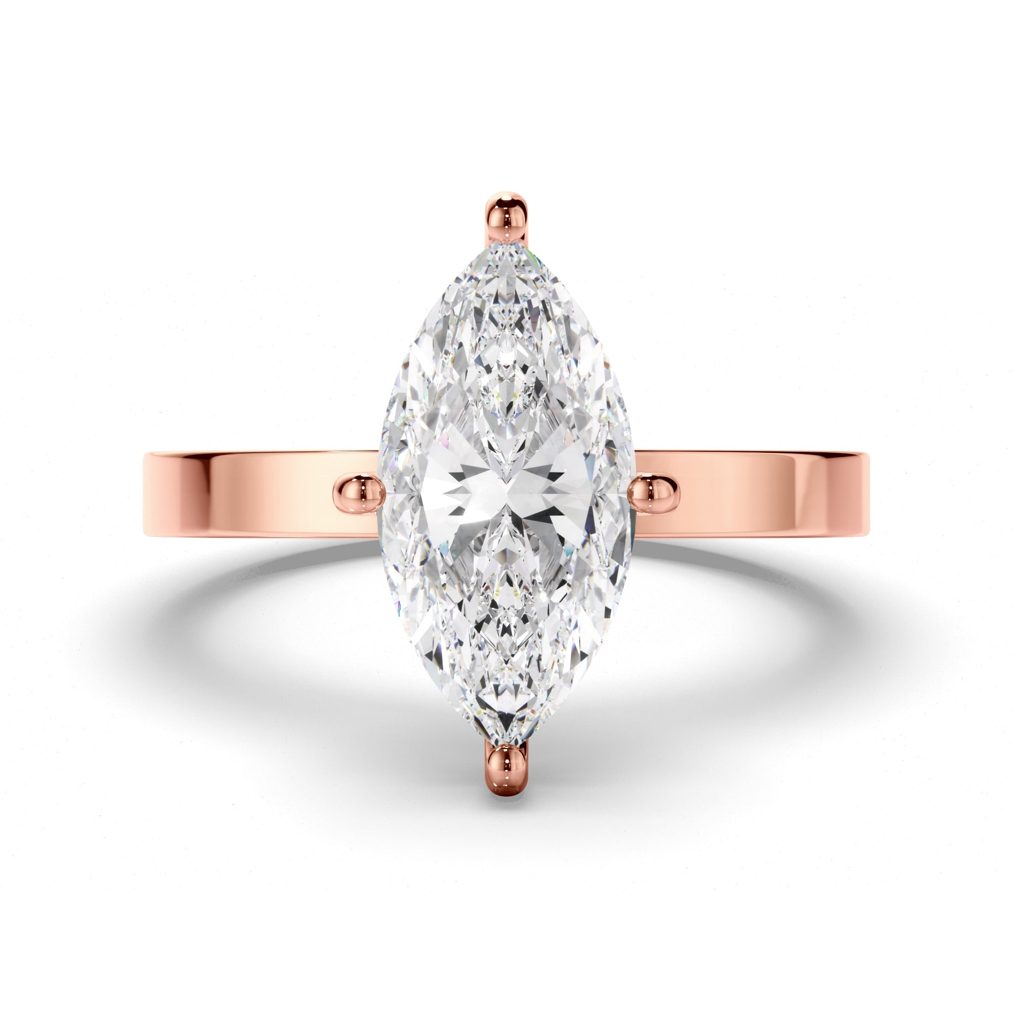 Marquise Cut Diamond Solitaire Engagement Ring