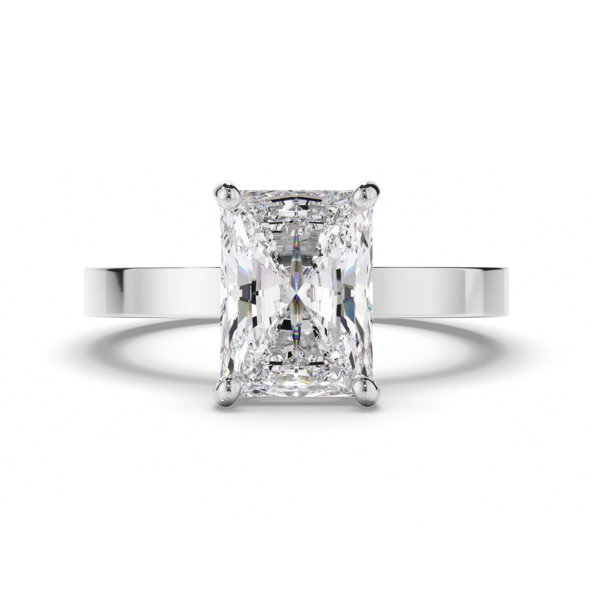 Radiant Cut Diamond Solitaire Engagement Ring