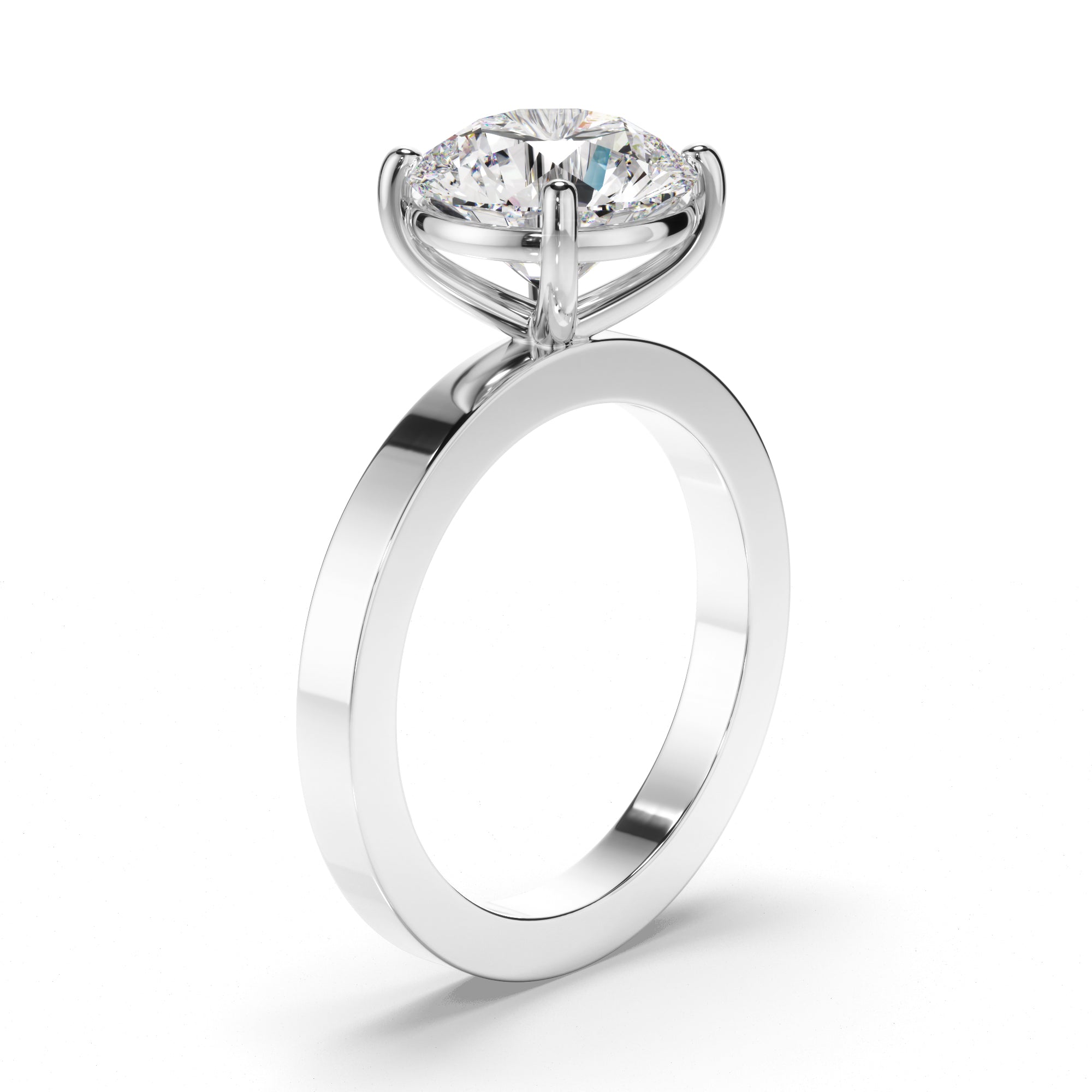 Round Brilliant Cut Diamond Solitaire Engagement Ring