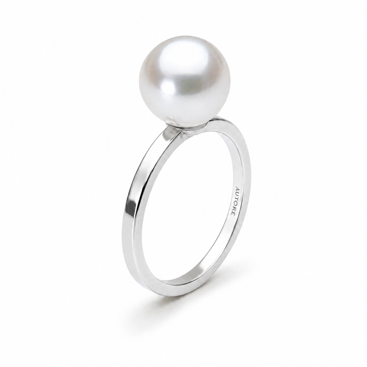 AUTORE 18ct White Gold Pearl Ring