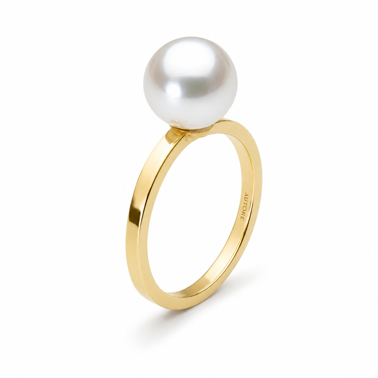 AUTORE 18ct Yellow Gold Pearl Ring