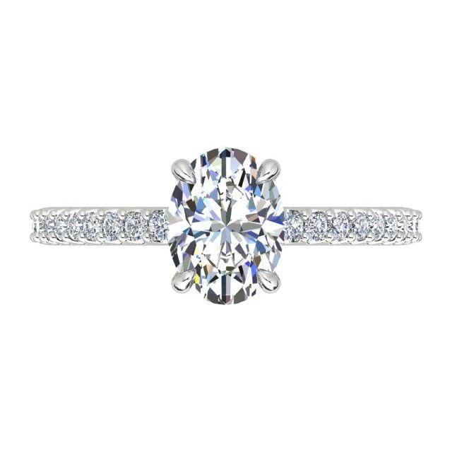 Platinum 1.20ct 4-Claw Diamond Engagement Ring