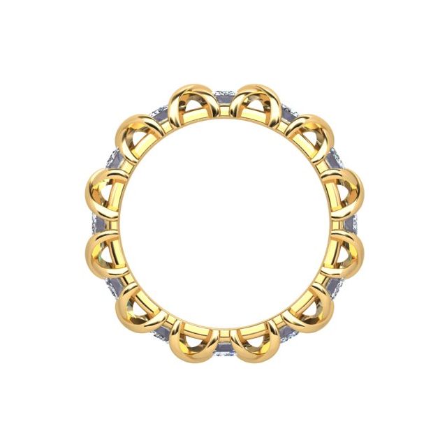 18ct Yellow Gold & Platinum 2.79ct Full-Circle Diamond Ring
