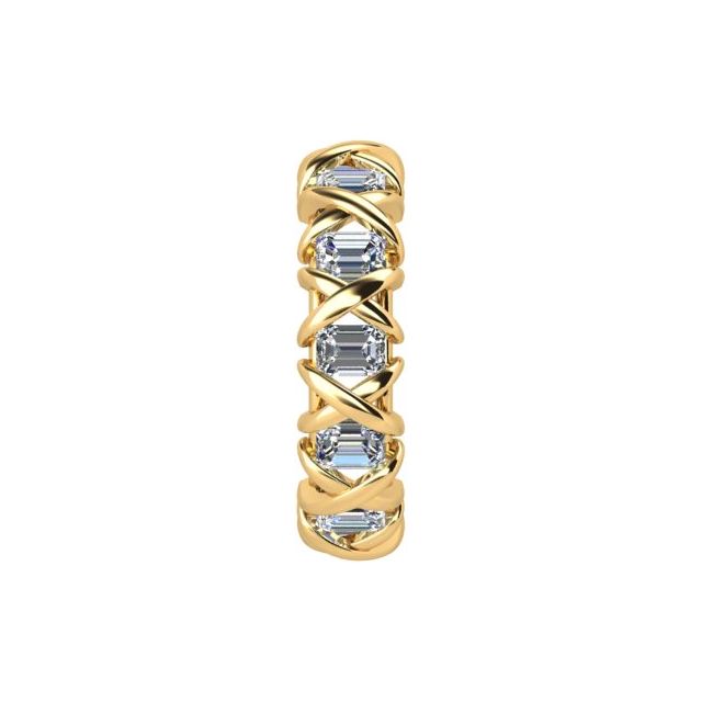 18ct Yellow Gold & Platinum 2.79ct Full-Circle Diamond Ring