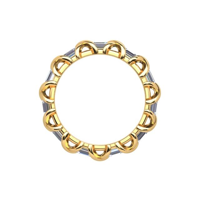 18ct Yellow Gold & Platinum 2.55ct Full-Circle Diamond Ring
