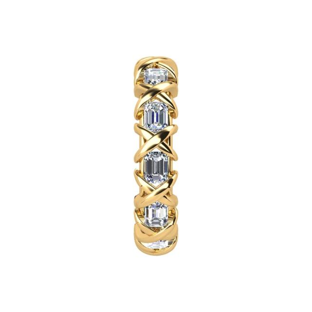 18ct Yellow Gold & Platinum 2.55ct Full-Circle Diamond Ring