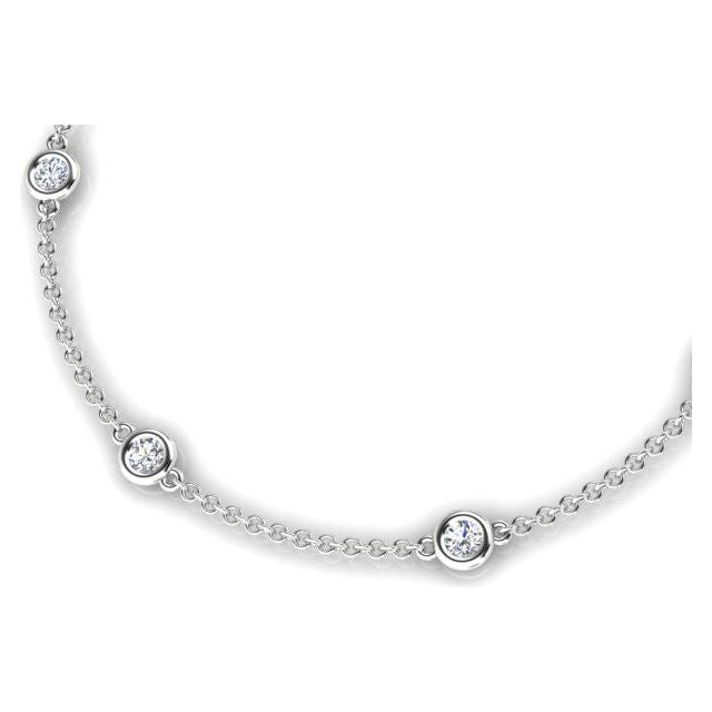 Diamond d'Amour Bracelet in 18ct White Gold