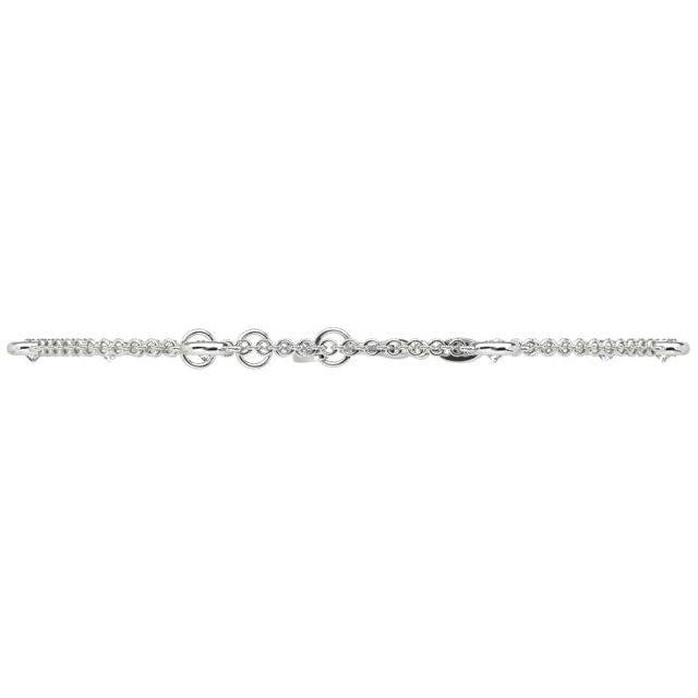 Diamond d'Amour Bracelet in 18ct White Gold
