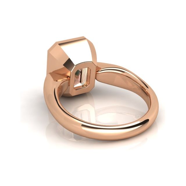 18ct Rose Gold 3.02ct Peach Morganite Dress Ring