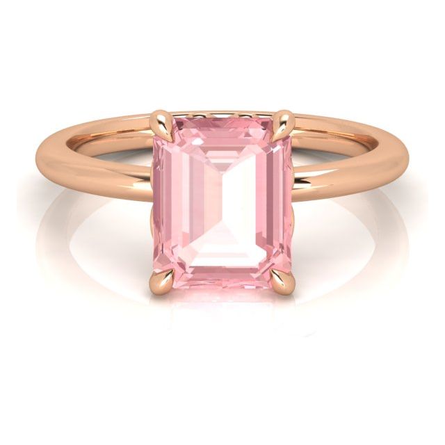 18ct Rose Gold 3.00ct Pink Morganite Dress Ring