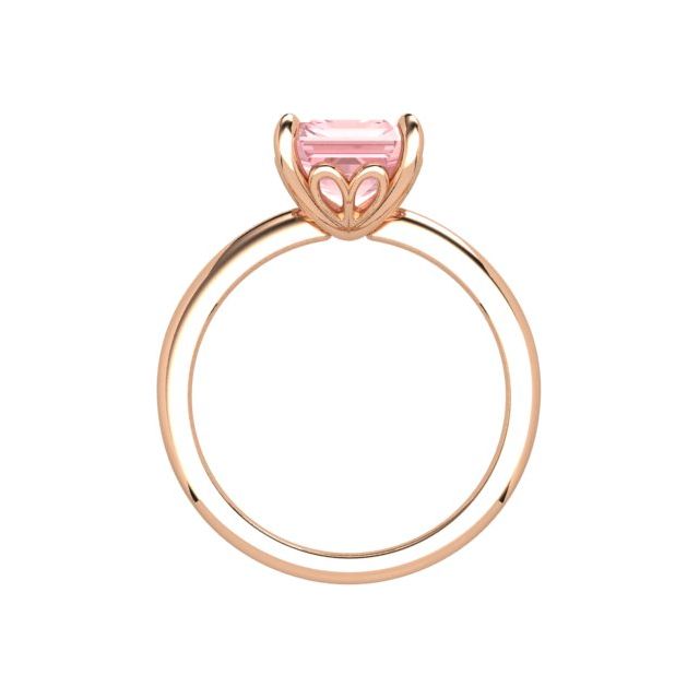 18ct Rose Gold 3.00ct Pink Morganite Dress Ring