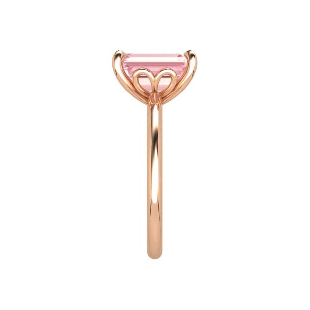 18ct Rose Gold 3.00ct Pink Morganite Dress Ring