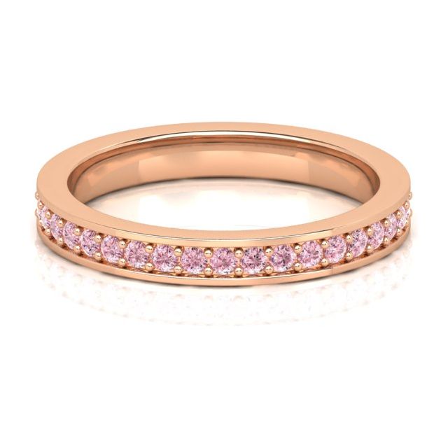 18ct Rose Gold 0.50ct Argyle Origin Pink Diamond Wedding Ring