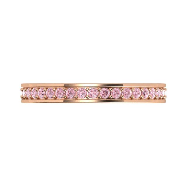 18ct Rose Gold 0.50ct Argyle Origin Pink Diamond Wedding Ring