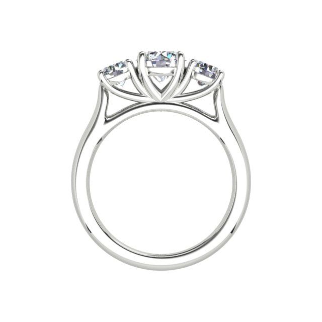 18ct White Gold 1.30ct 3-Stone Trilogy Diamond Engagement Ring