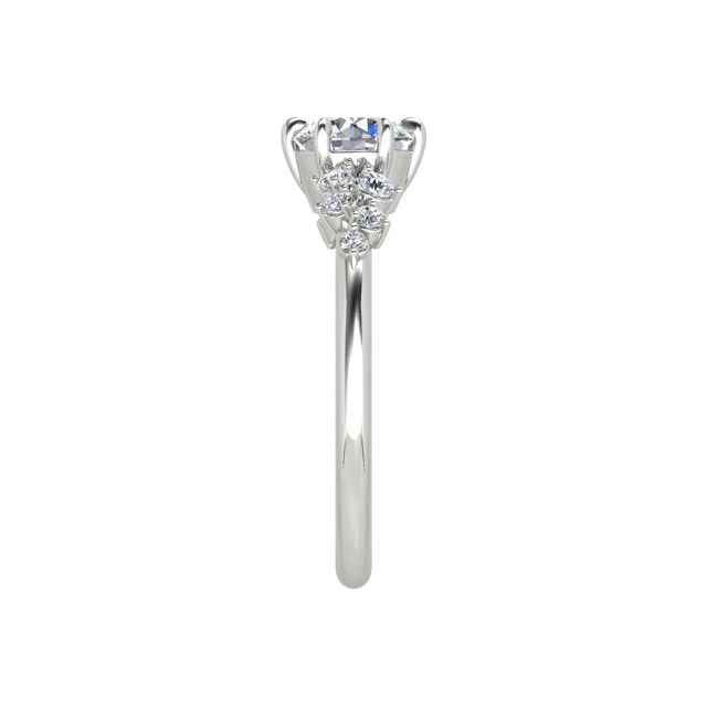 Platinum 0.89ct Diamond Engagement Ring