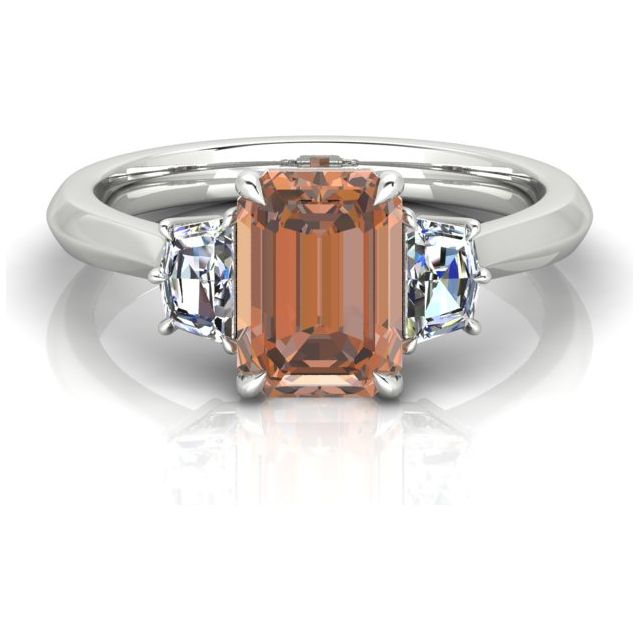 Platinum 2.22ct 4-Claw Argyle Origin Cognac Diamond Dress Ring