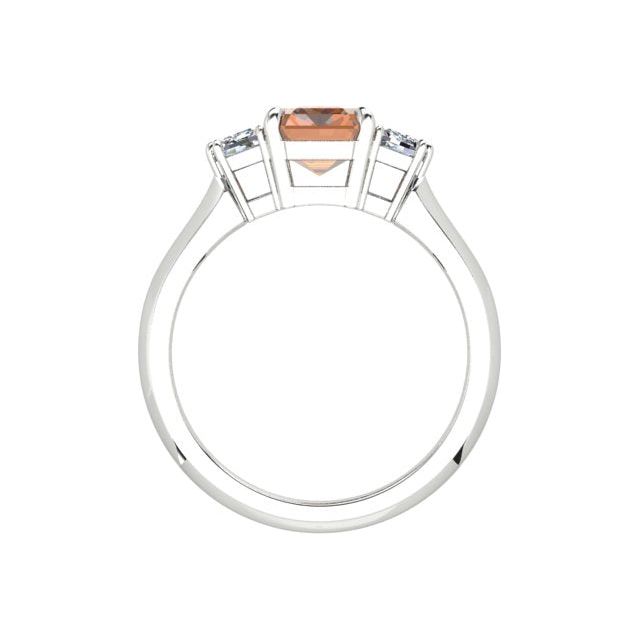 Platinum 2.22ct 4-Claw Argyle Origin Cognac Diamond Dress Ring