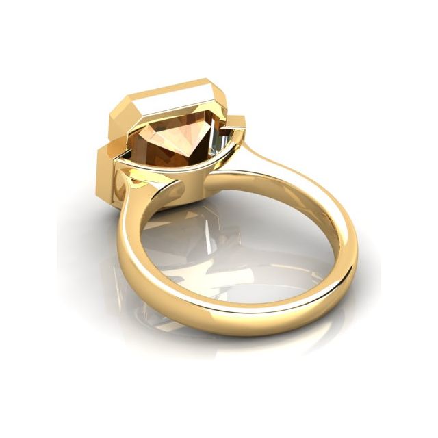 18ct Yellow Gold 5.07ct Citrine & Diamond Dress Ring