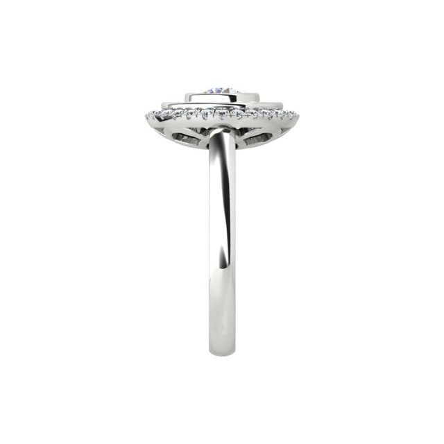 18ct White Gold 1.54ct Diamond Double-Halo Dress Ring