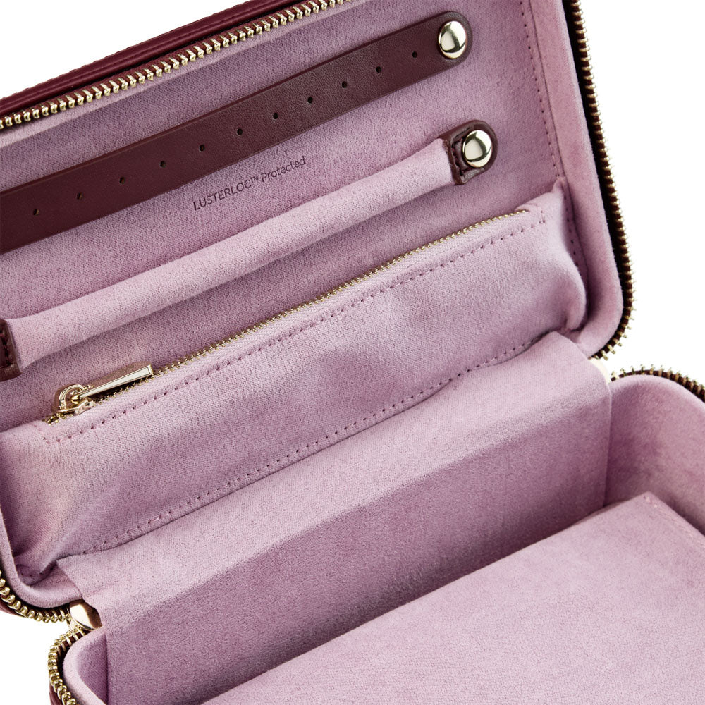 WOLF x Liberty Medium Zip Case - Burgundy