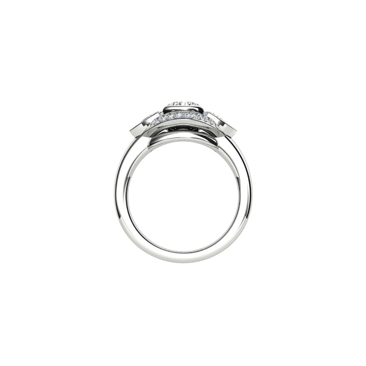 18ct White Gold Diamond Engagement Ring
