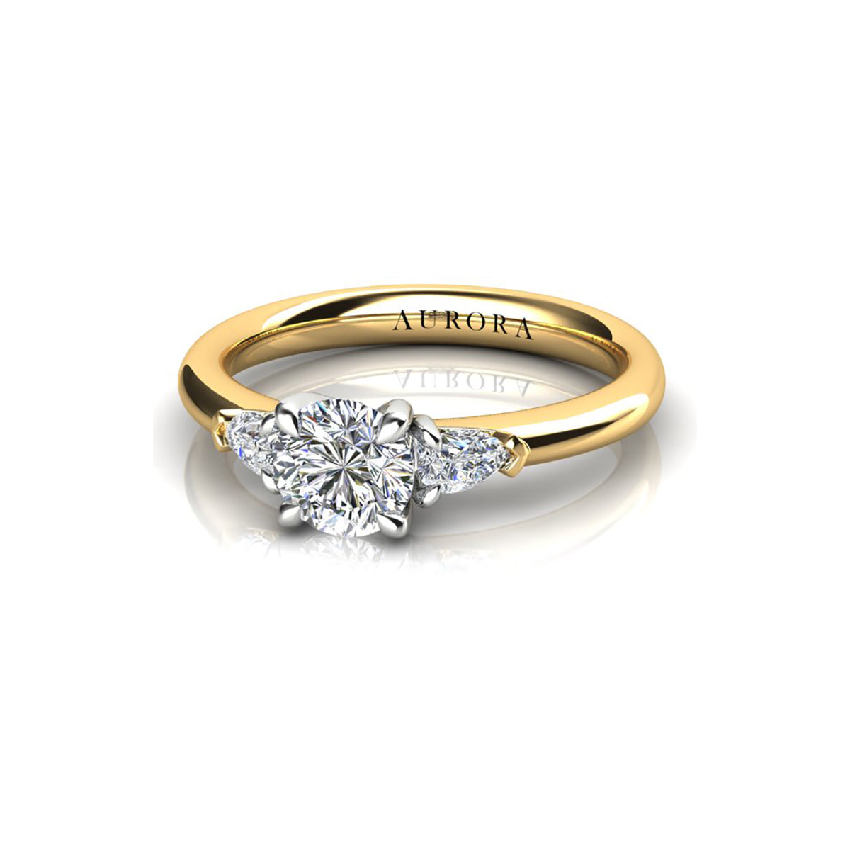 18ct Yellow Gold Diamond Engagement Ring