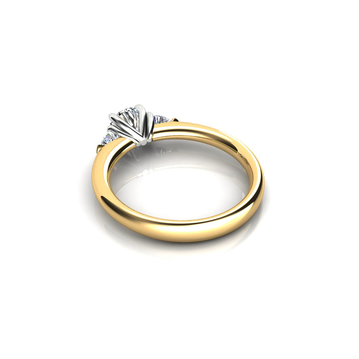 18ct Yellow Gold Diamond Engagement Ring