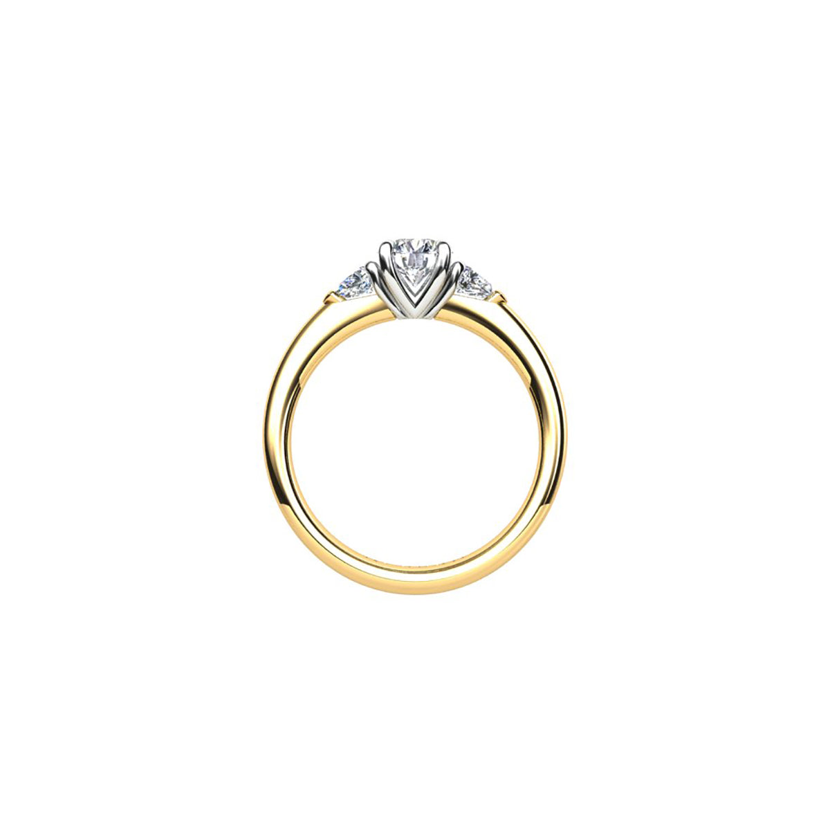 18ct Yellow Gold Diamond Engagement Ring